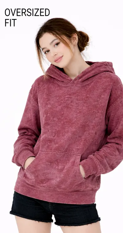 Acidwash Dropshoulder Hoodies